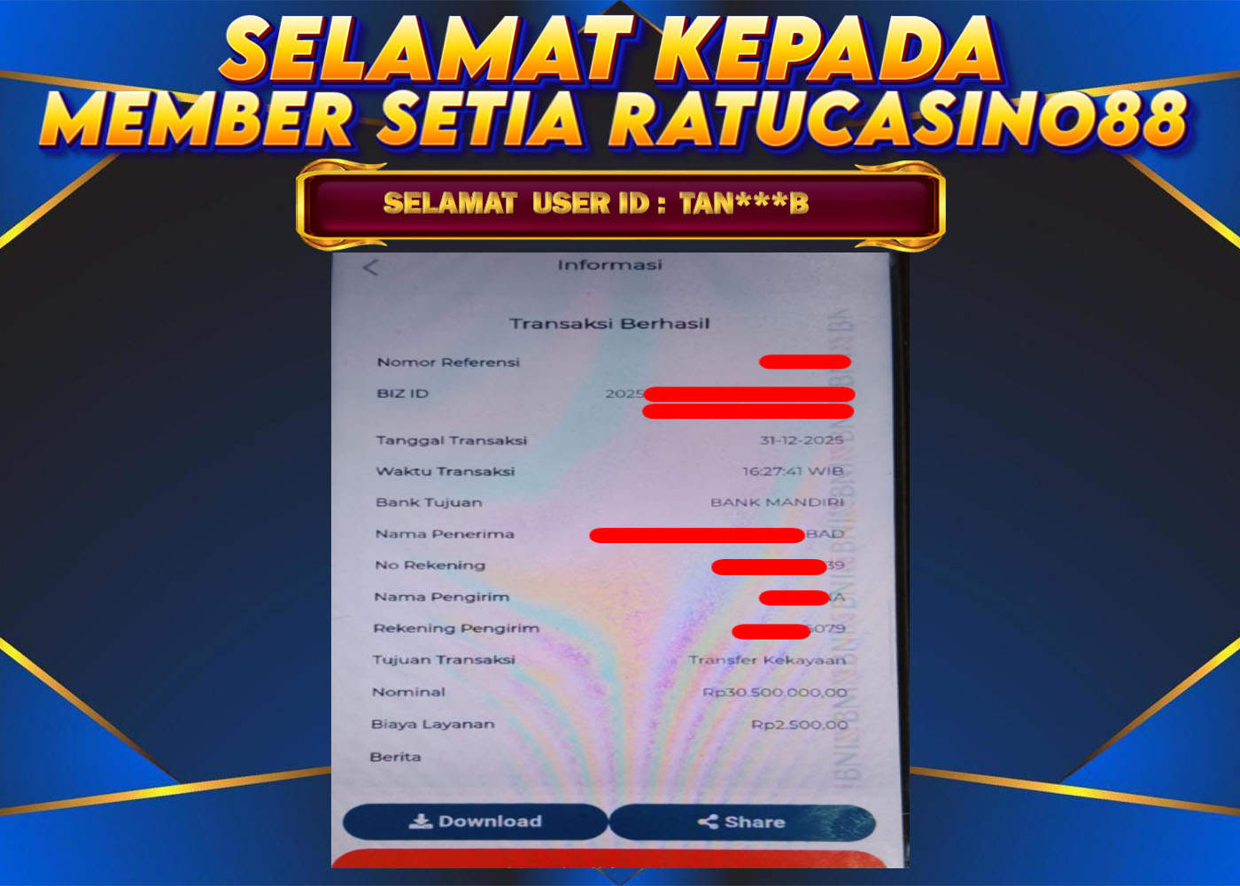 WITHDRAWAL MEMBER 181