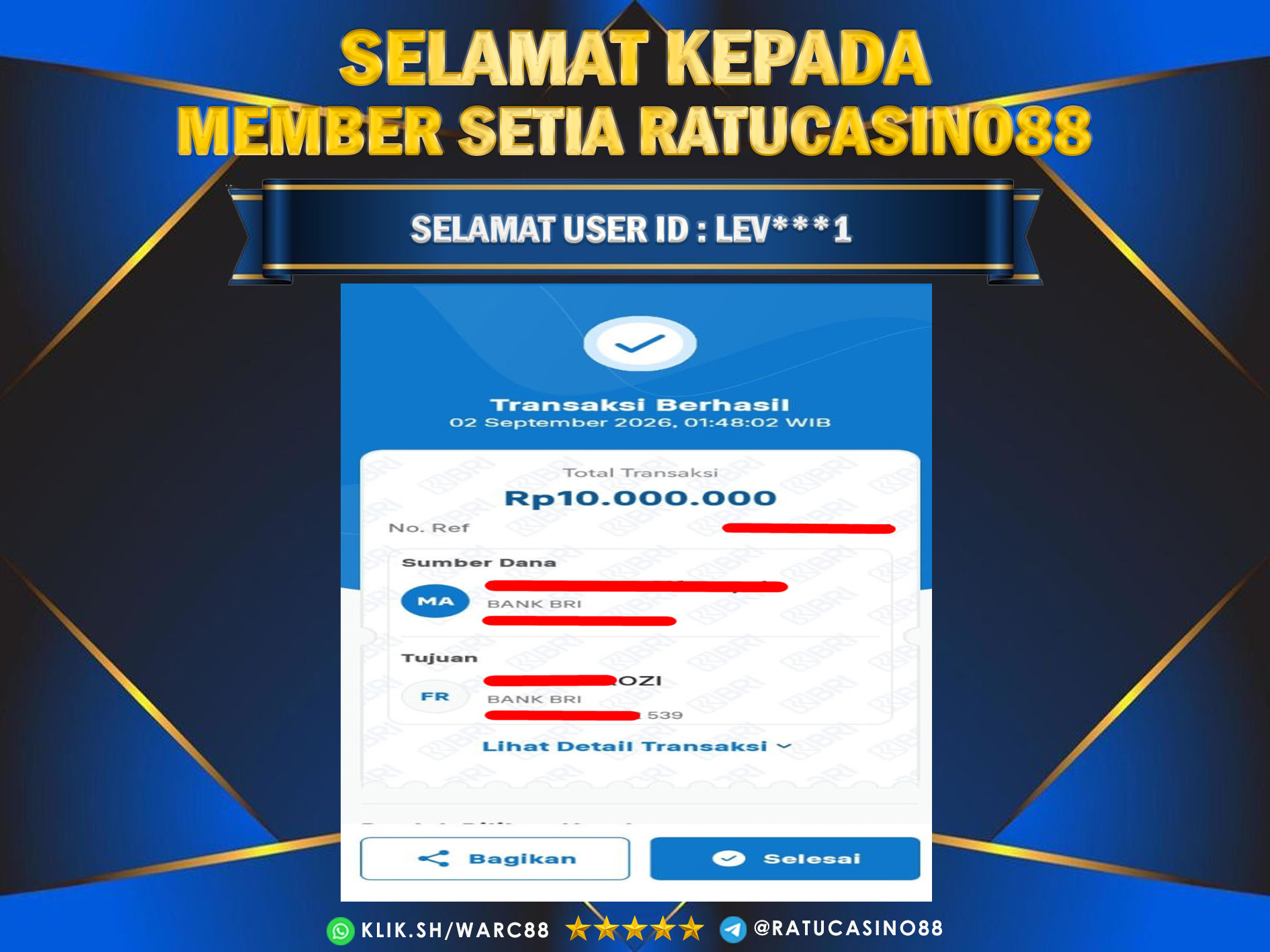 BUKTI WITHDRAW 273